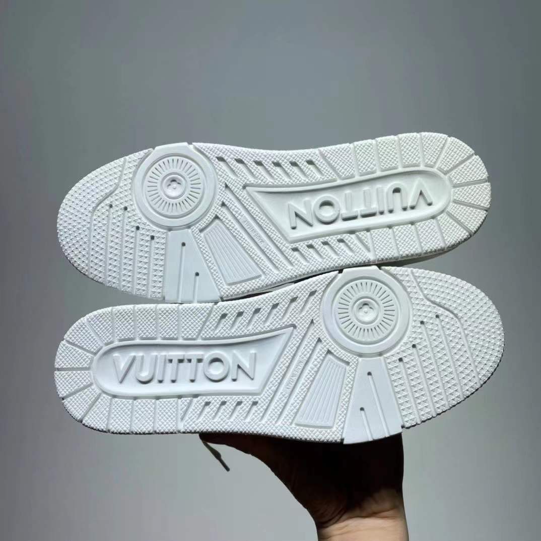 Louis Vuitton Trainer Sneaker Black White Damier - DopestKickz