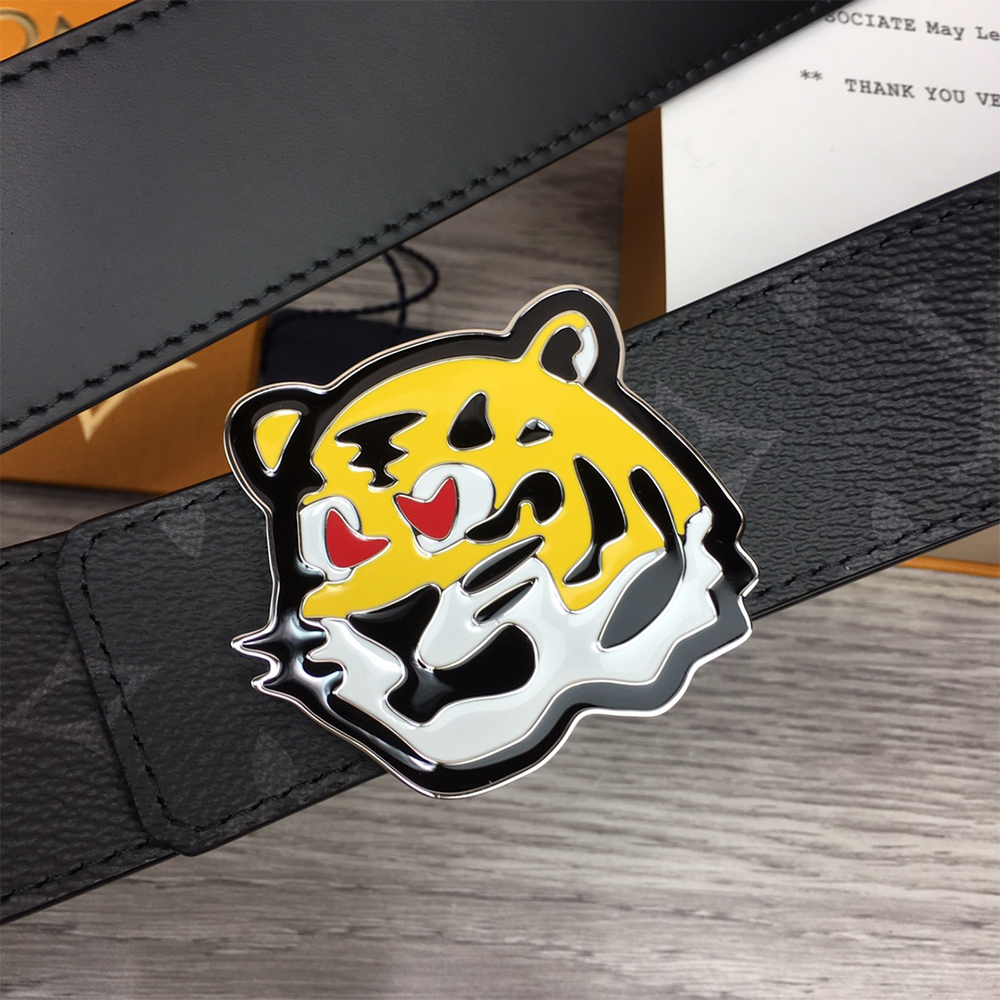 Louis Vuitton Tiger 40MM Belt Black - DopestKickz
