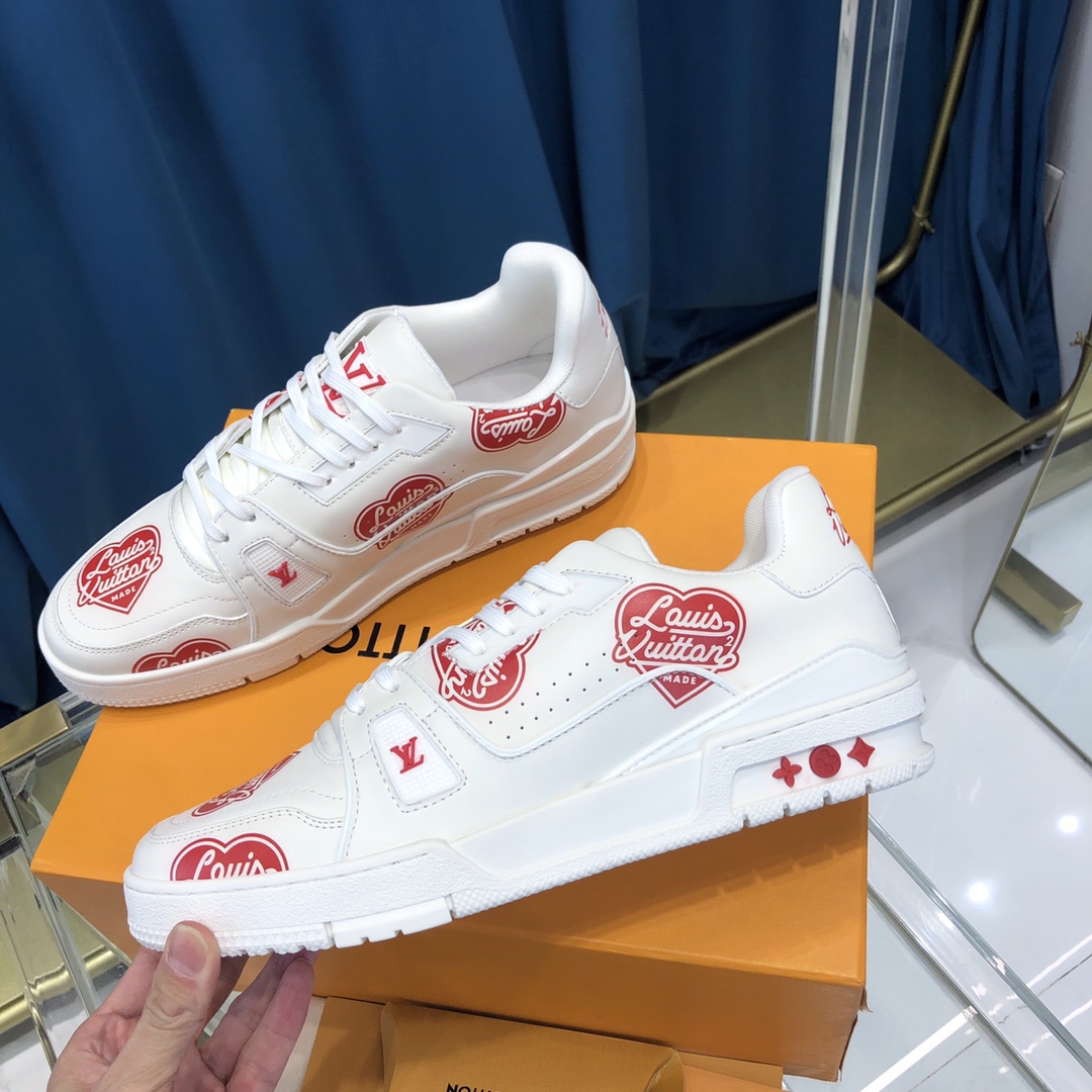 Louis Vuitton Trainer Sneaker Nigo Lv Made White - DopestKickz