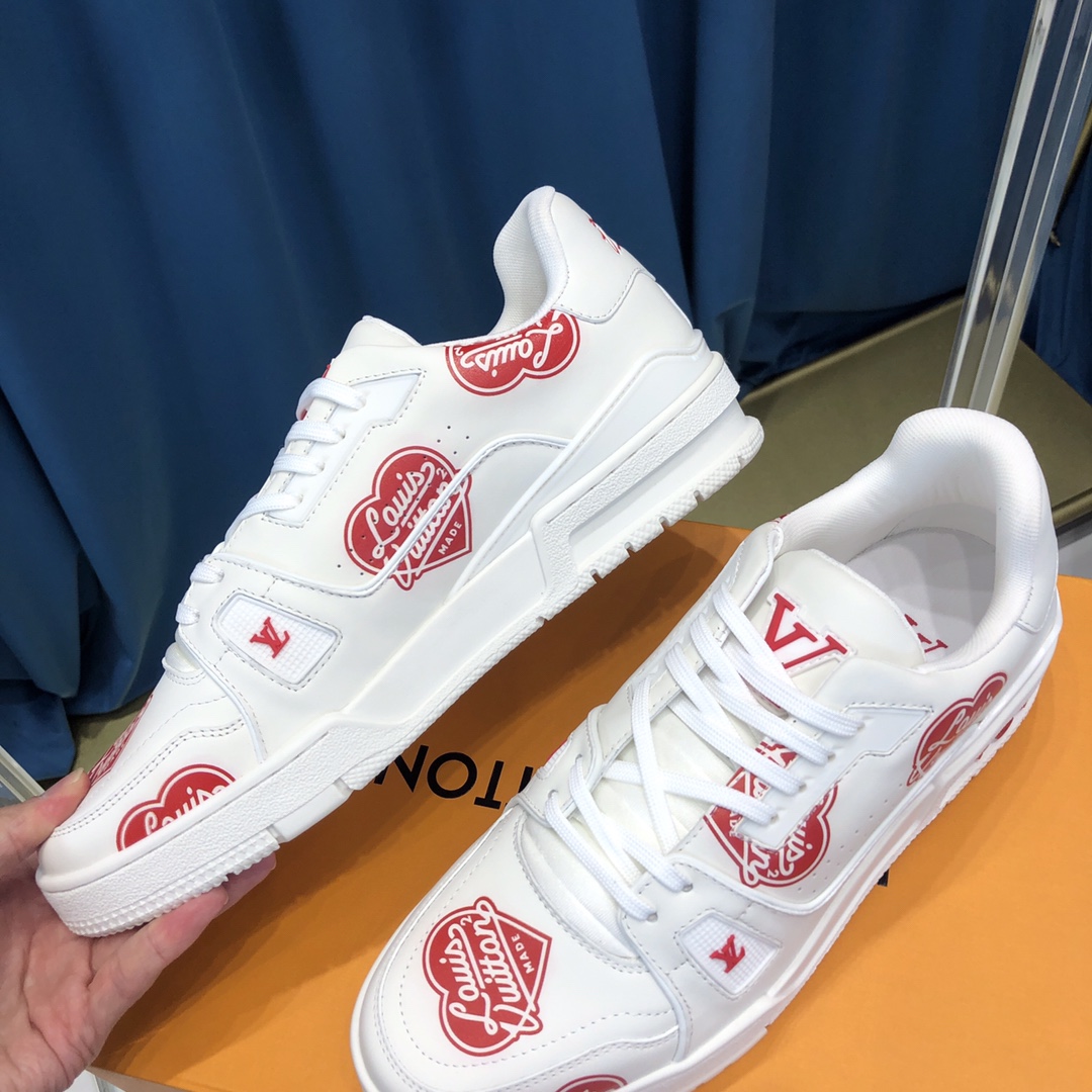 Louis Vuitton Trainer Sneaker Nigo Lv Made White - DopestKickz