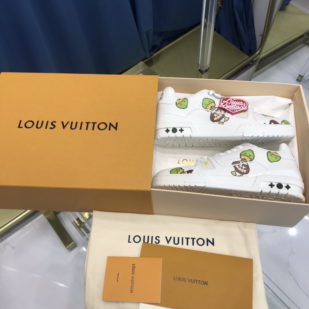 Louis Vuitton Trainer Sneaker X Nigo Duck - DopestKickz