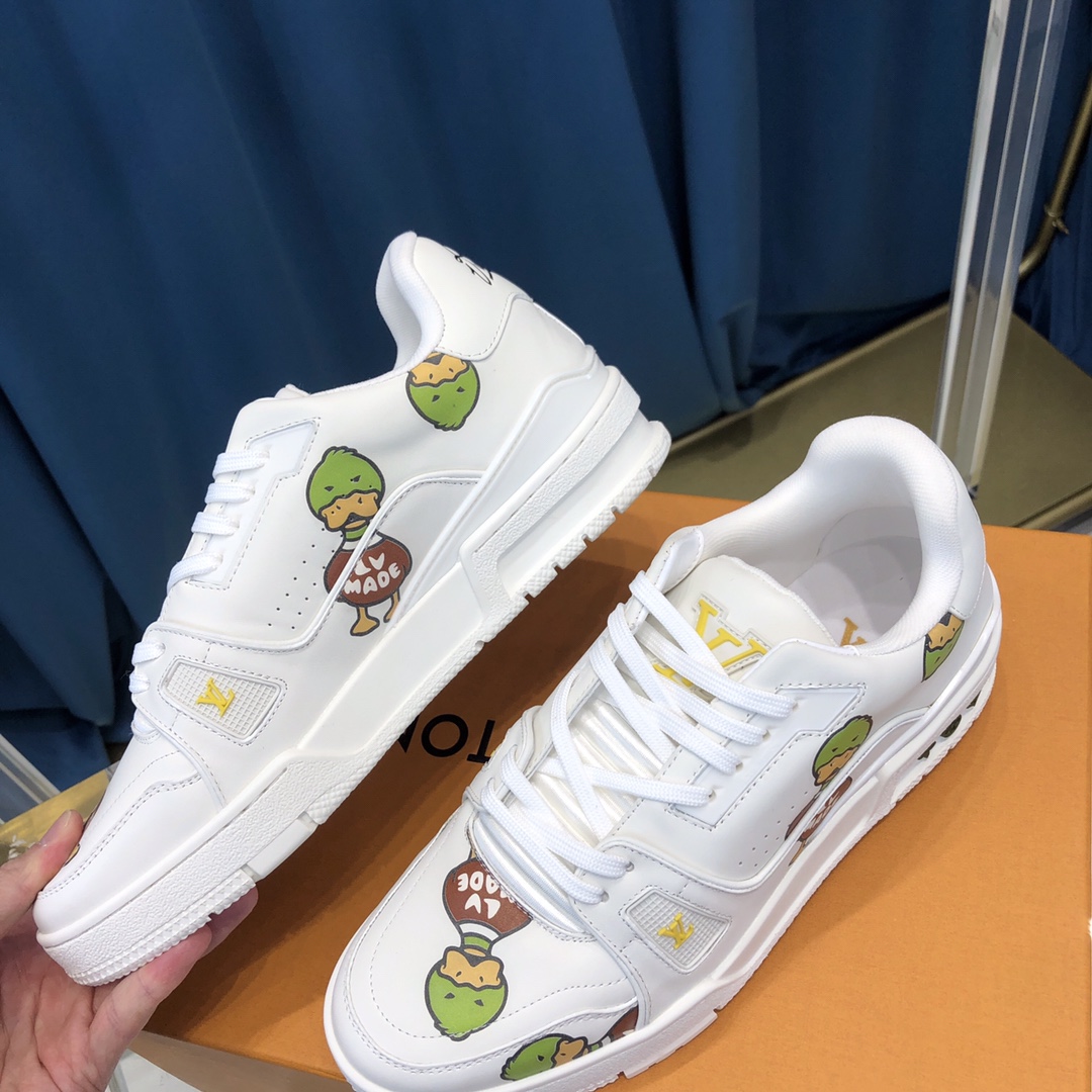 Louis Vuitton Trainer Sneaker X Nigo Duck - DopestKickz