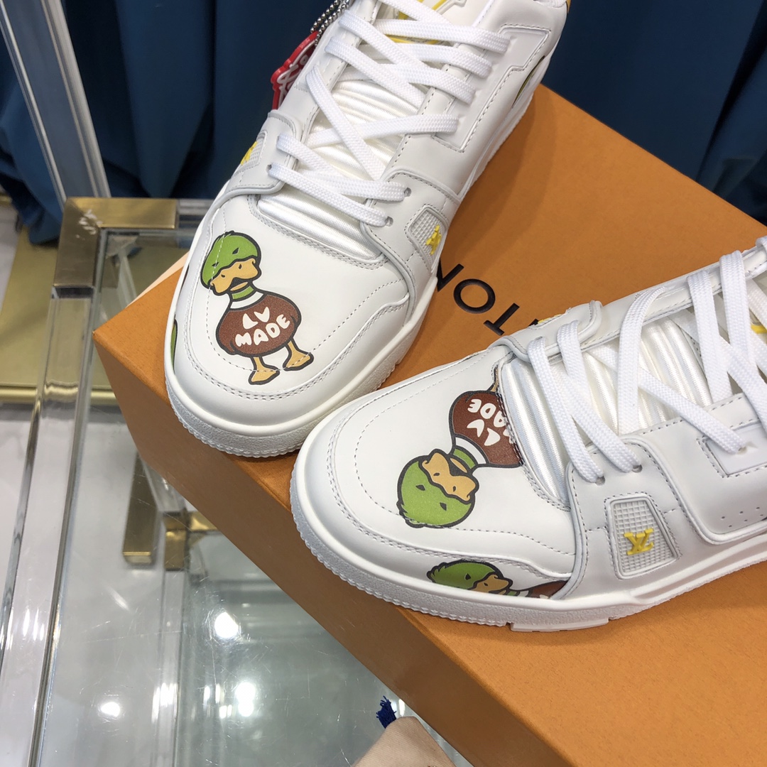 Louis Vuitton Trainer Sneaker X Nigo Duck - DopestKickz