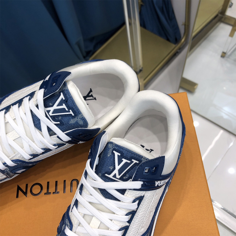 Louis Vuitton Trainer Sneaker  Monogram Denim(upon uk size) - DopestKickz