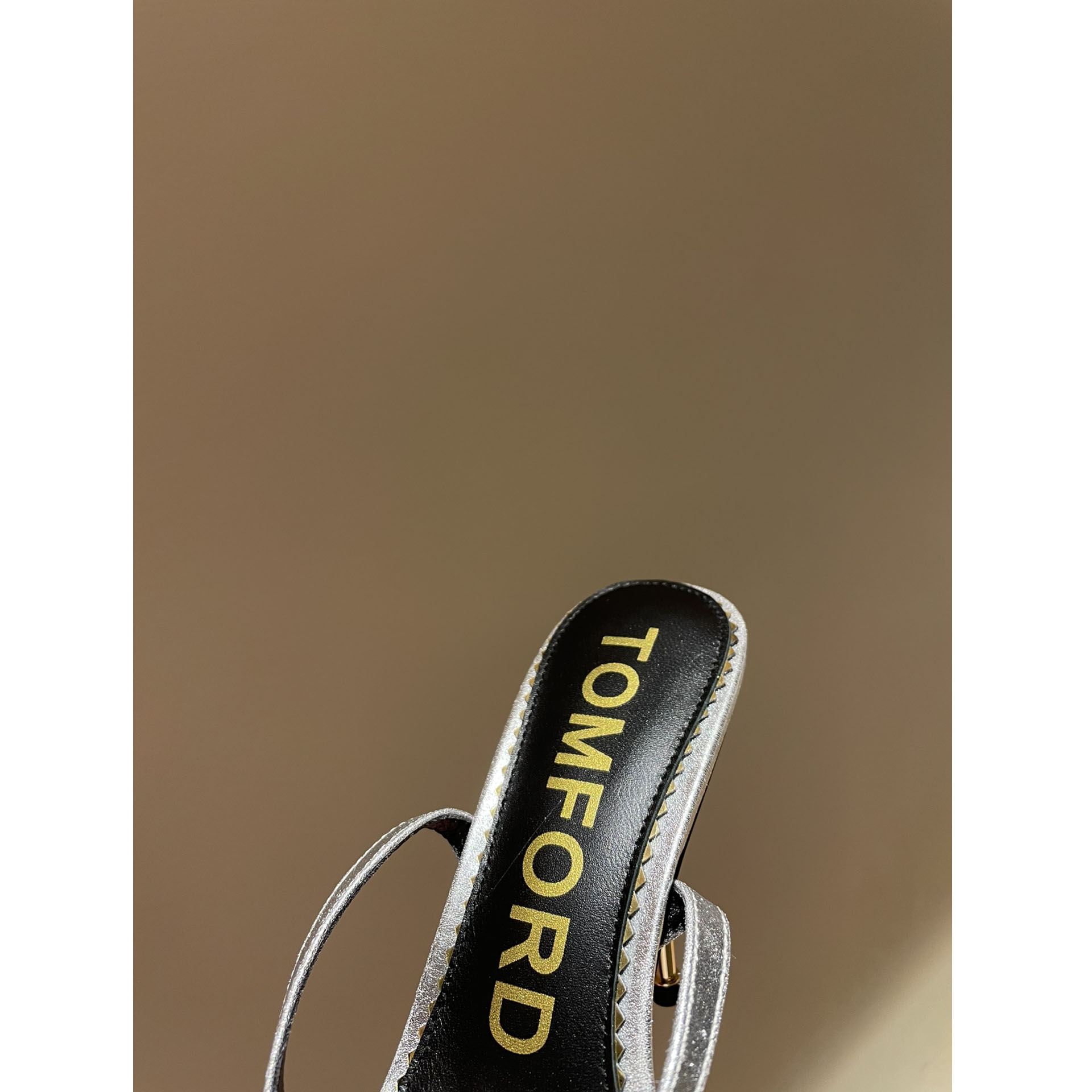 Tom Ford Silver Padlock Sandals - DopestKickz