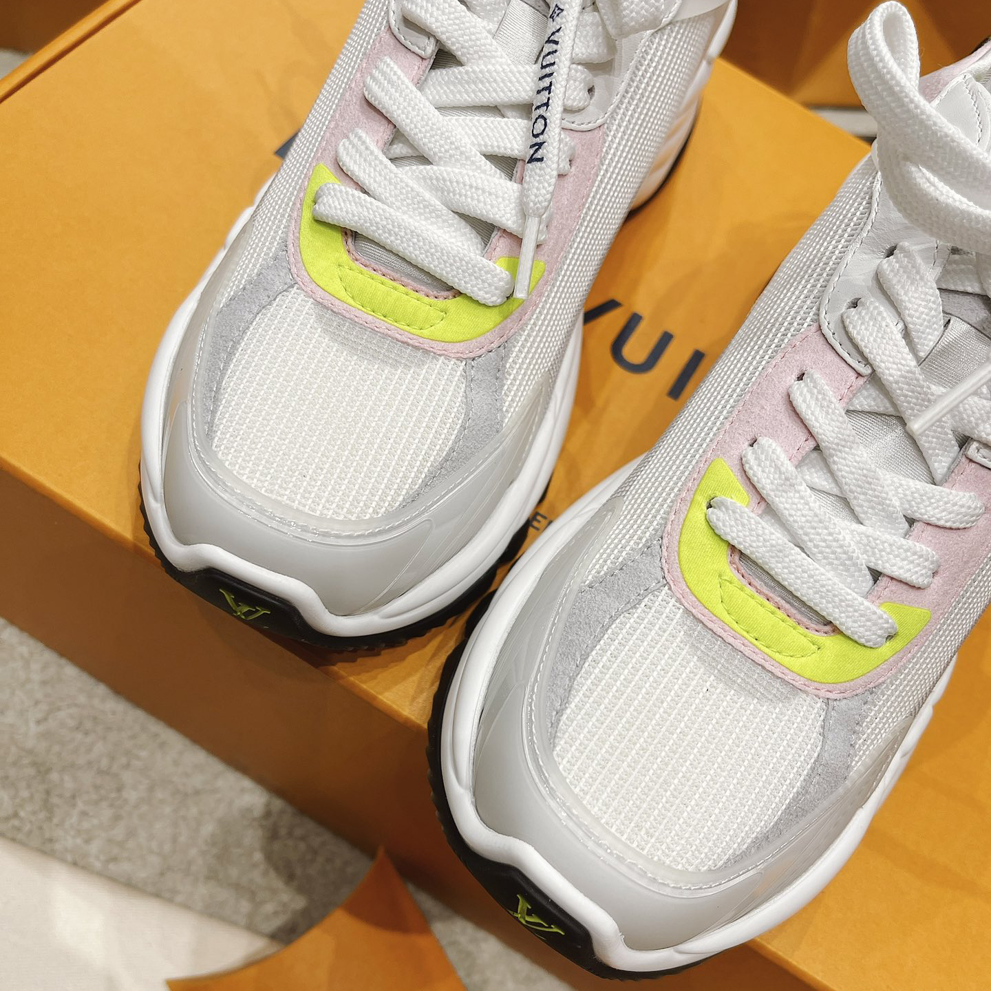 Louis Vuitton Run 55 Sneaker In Grey - DopestKickz