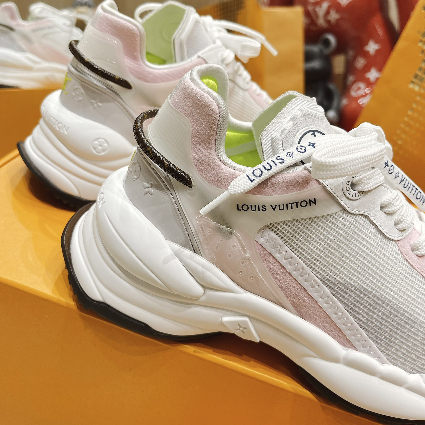 Louis Vuitton Run 55 Sneaker In Grey - DopestKickz