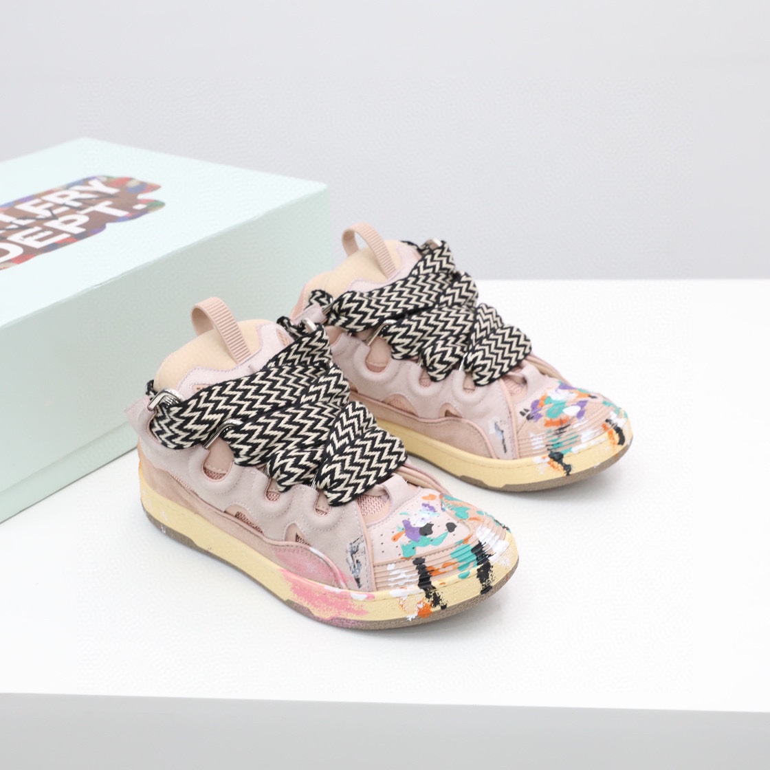 Lanvin X  Gallery Dept. Curb Sneaker Pink - DopestKickz