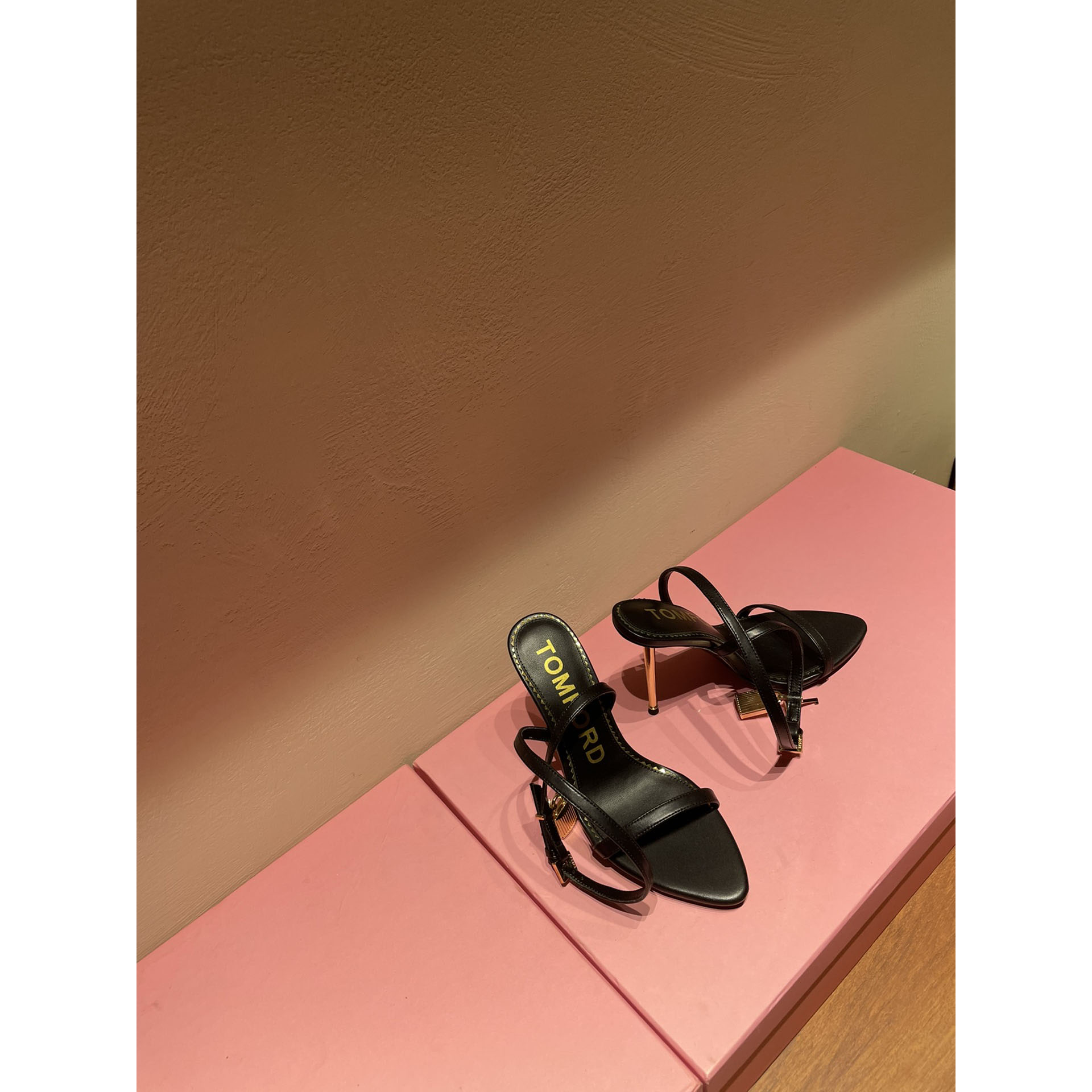 Tom Ford Black Padlock Sandals - DopestKickz