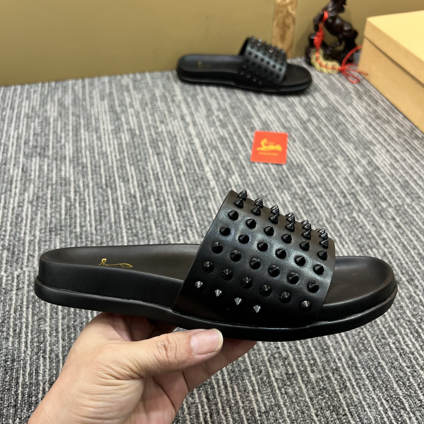 Christian Louboutin  Men Slippers Flats - DopestKickz