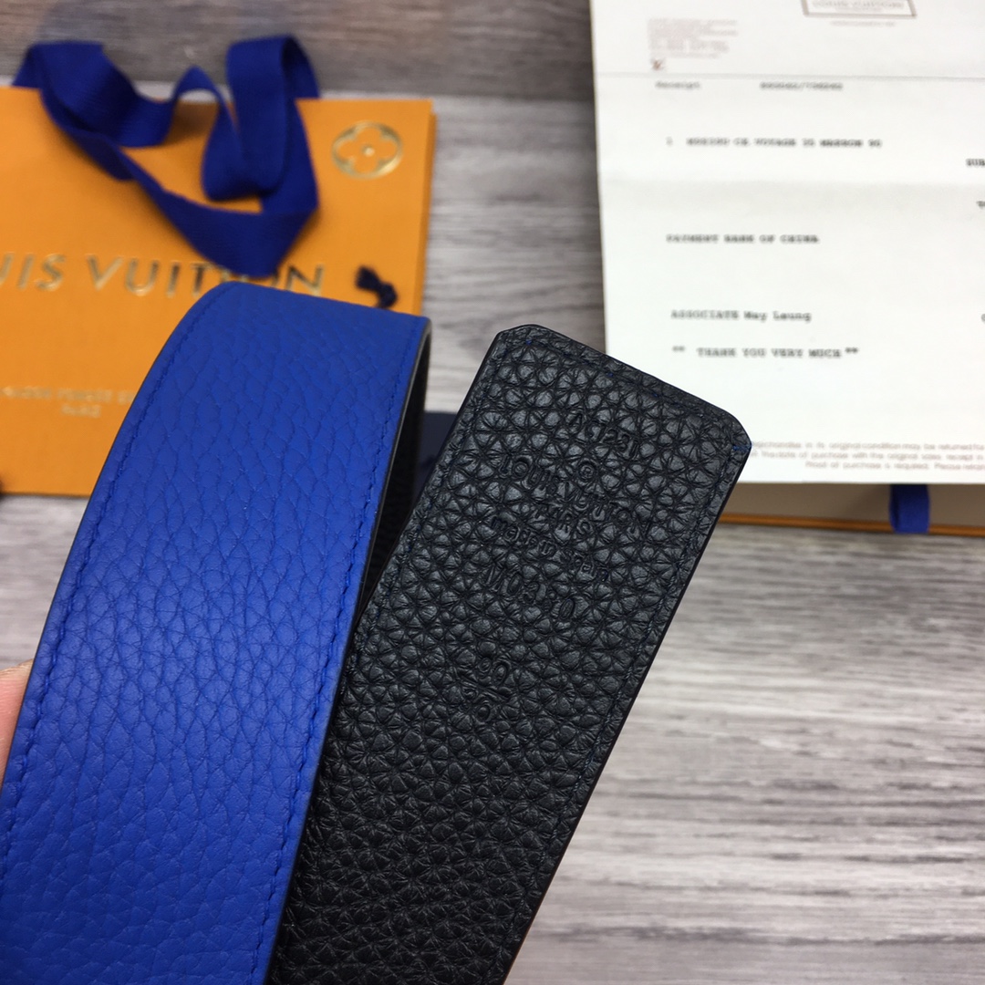 Louis Vuitton Shape 40MM Reversible Belt - DopestKickz
