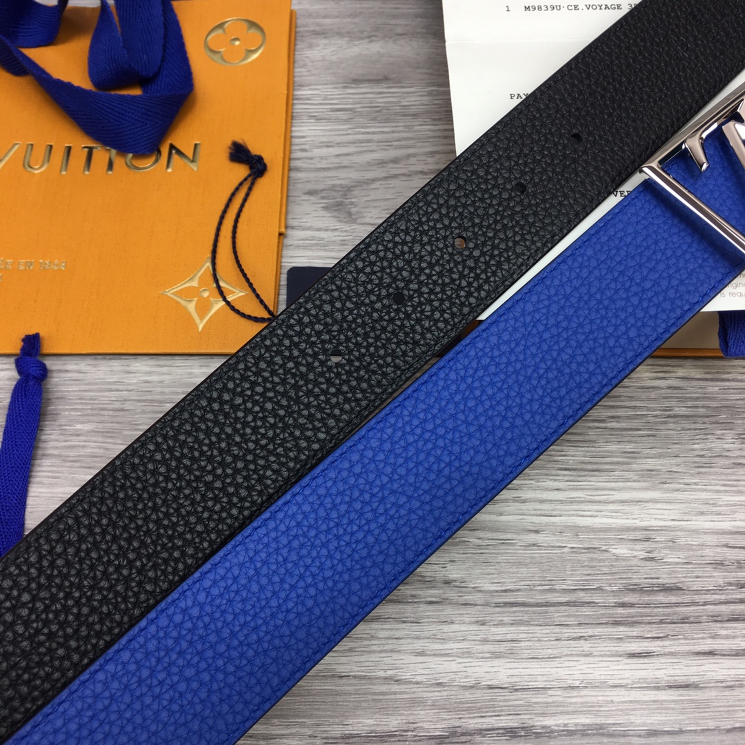 Louis Vuitton Shape 40MM Reversible Belt - DopestKickz