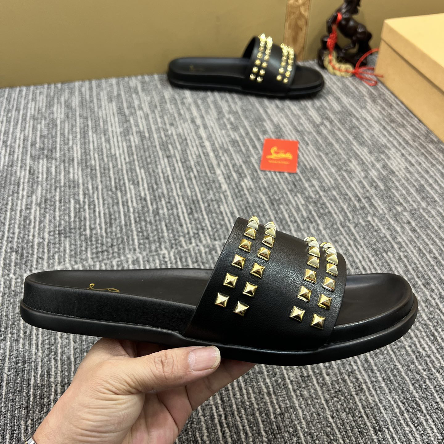 Christian Louboutin  Men Slippers Flats - DopestKickz