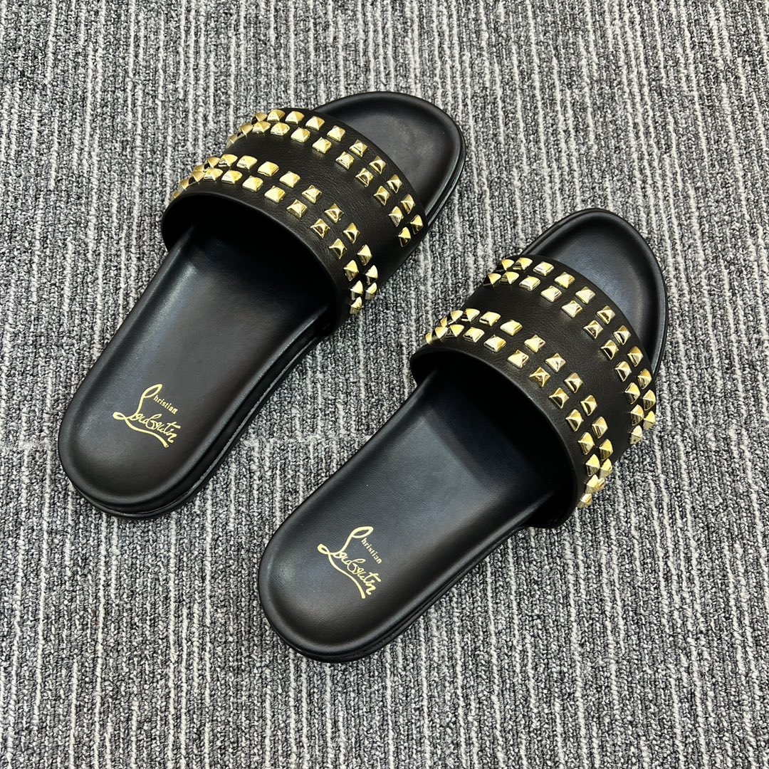 Christian Louboutin  Men Slippers Flats - DopestKickz