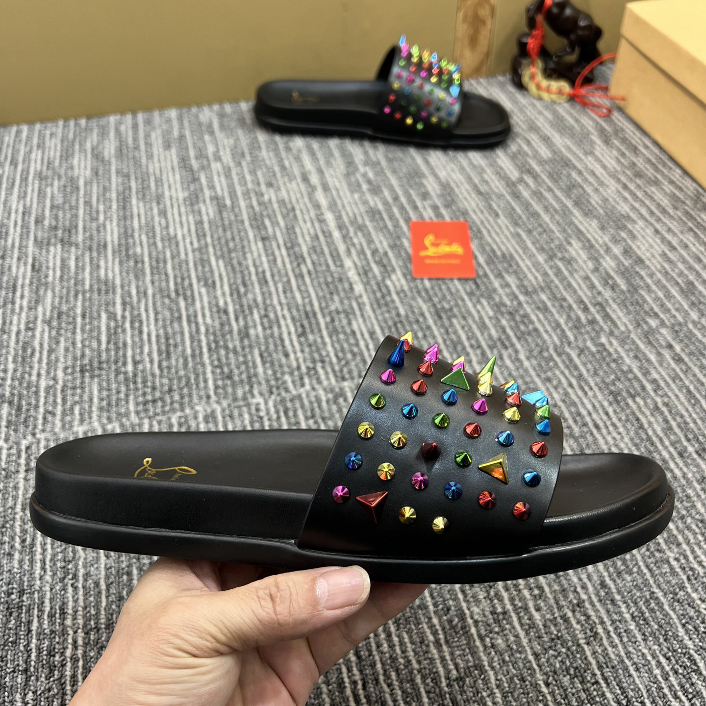 Christian Louboutin  Men Slippers Flats - DopestKickz