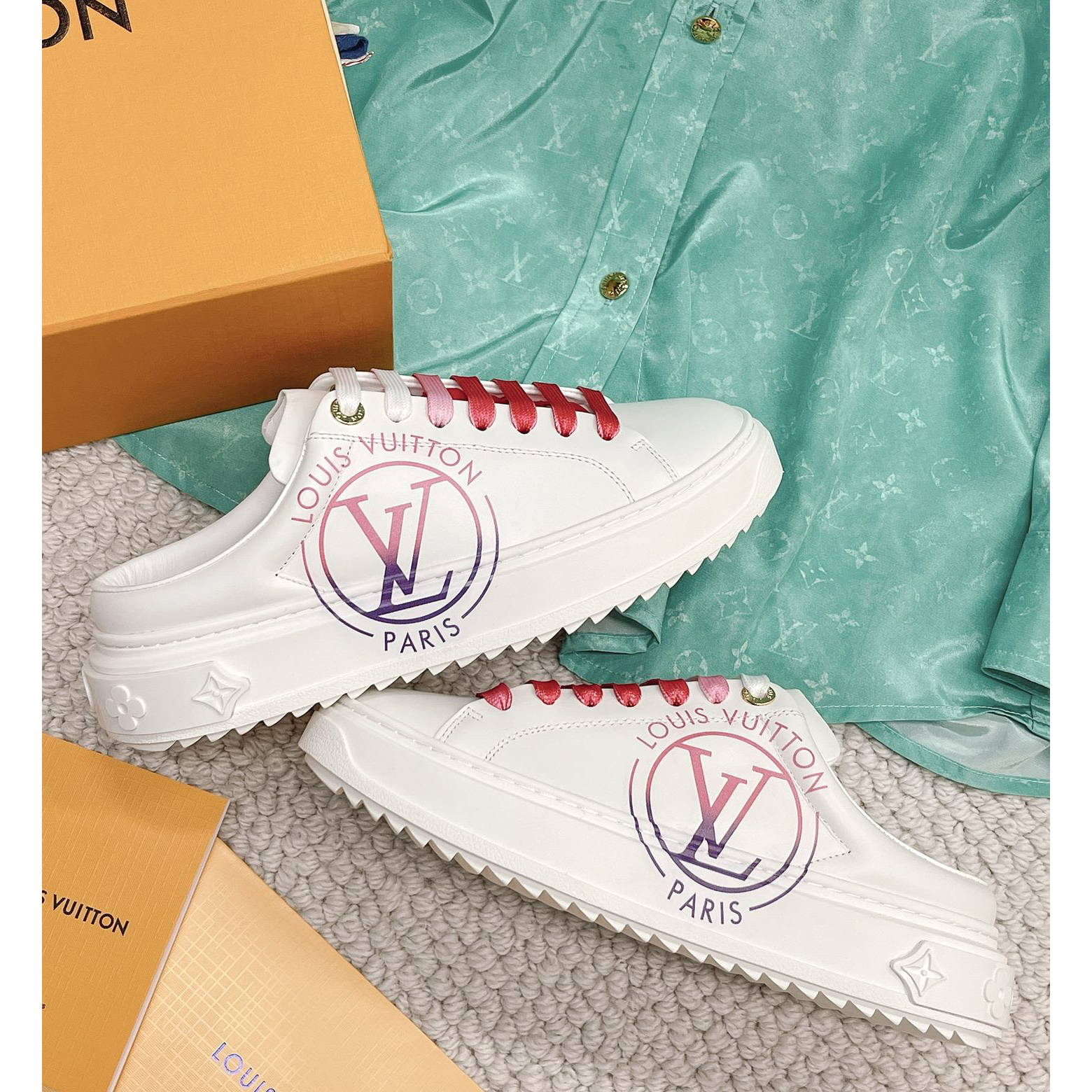 Louis Vuitton Time Out Open Back Sneaker - DopestKickz