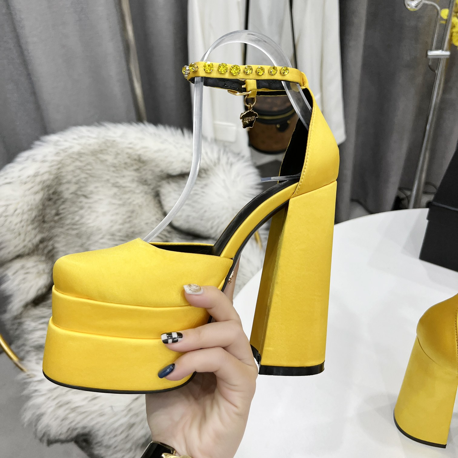 Versace High Heel Sandals - DopestKickz