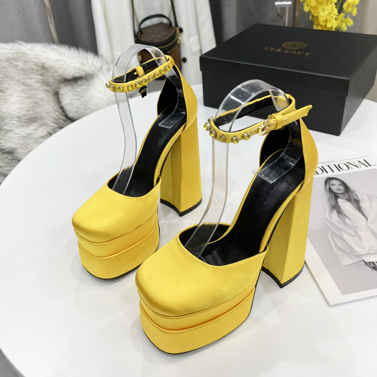 Versace High Heel Sandals - DopestKickz
