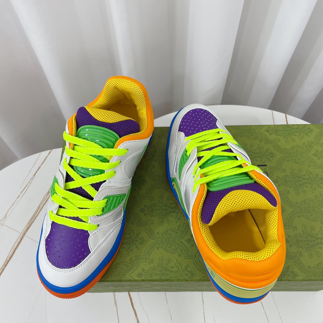 Gucci  Basket Sneaker With Lnterlocking G  - DopestKickz