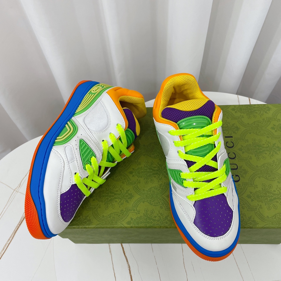 Gucci  Basket Sneaker With Lnterlocking G  - DopestKickz