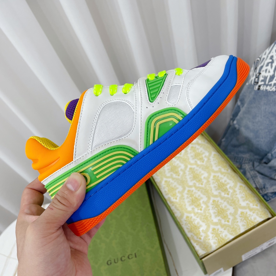 Gucci  Basket Sneaker With Lnterlocking G  - DopestKickz