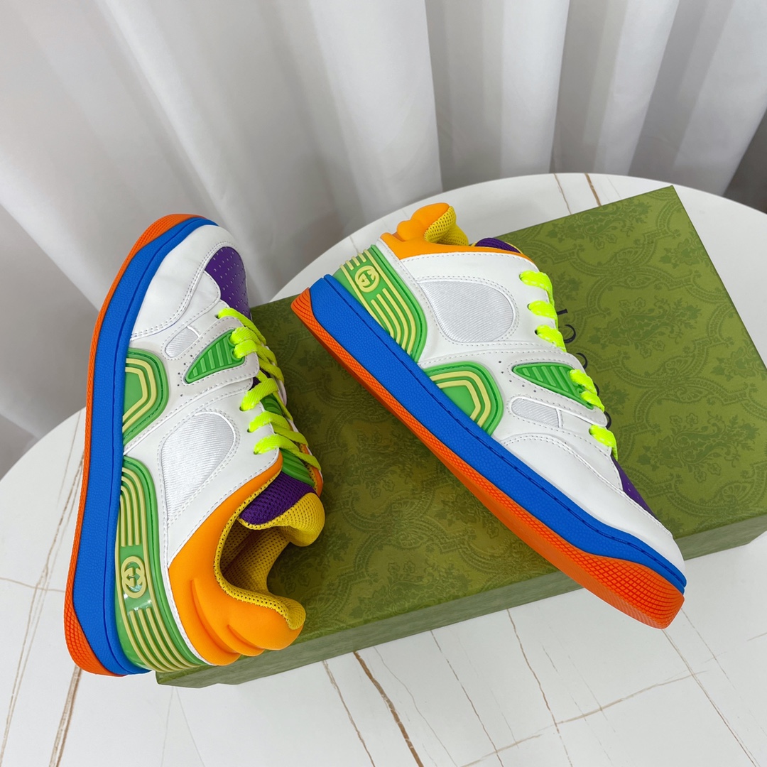 Gucci  Basket Sneaker With Lnterlocking G  - DopestKickz