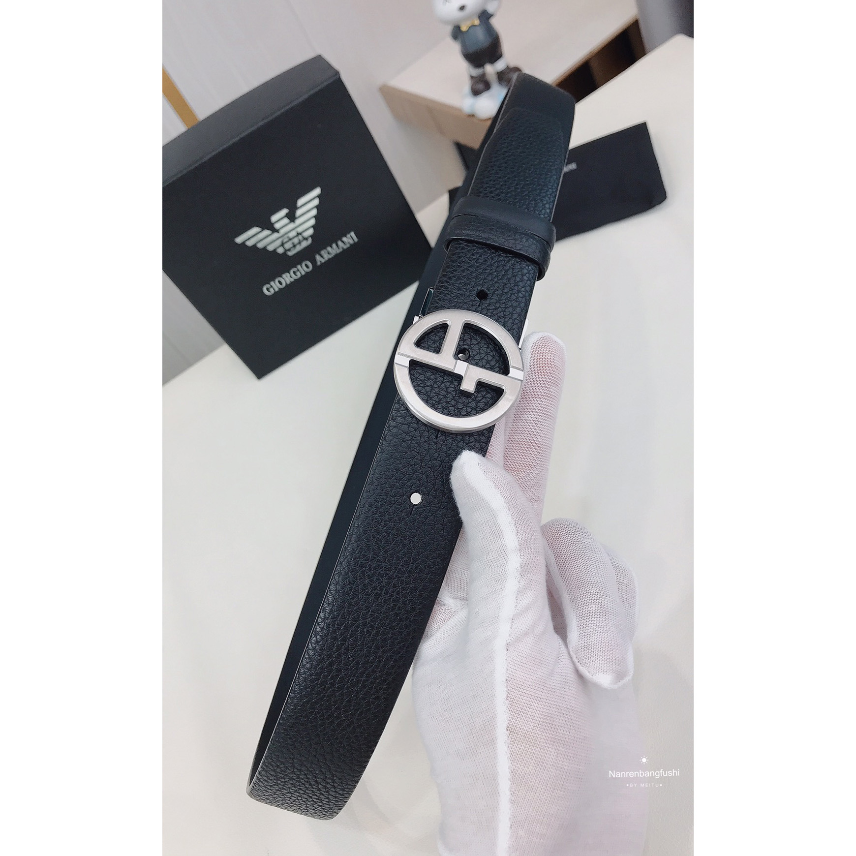 Armani Reversible Leather Belt  35mm - DopestKickz