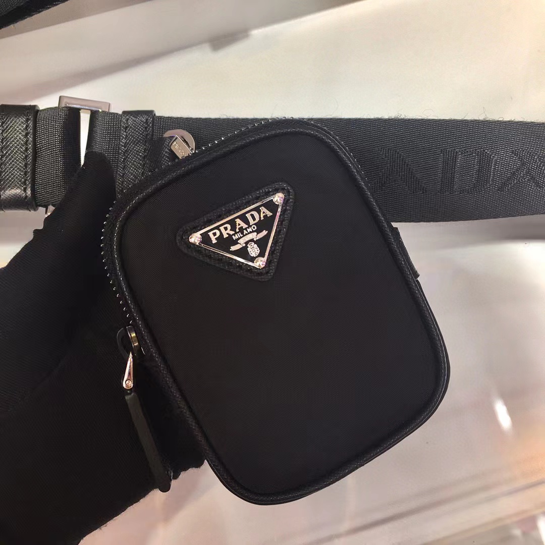 Prada Re-Nylon And Saffiano Leather Shoulder Bag(22-16-8.5cm)   2VD034 - DopestKickz
