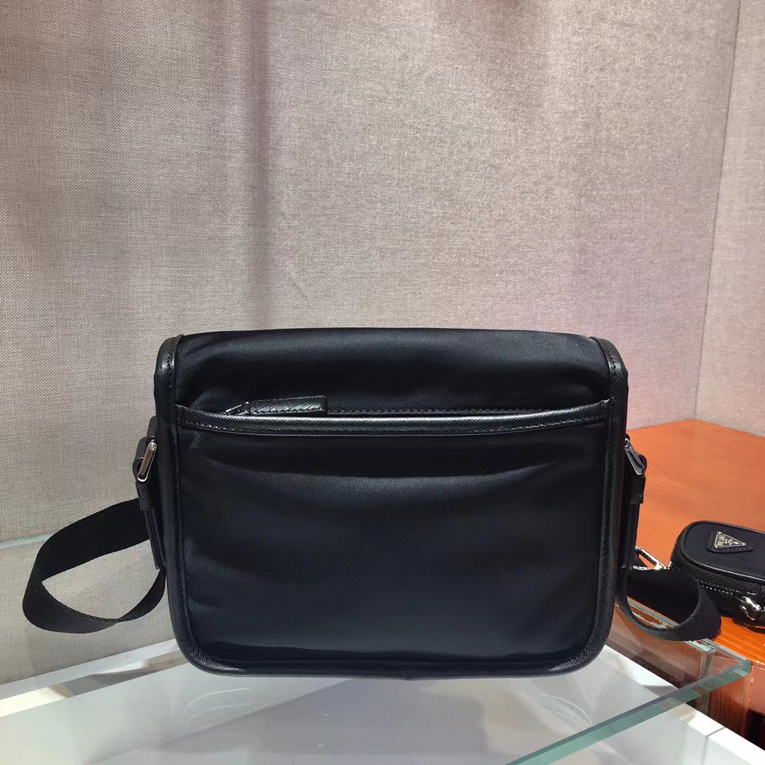 Prada Re-Nylon And Saffiano Leather Shoulder Bag(22-16-8.5cm)   2VD034 - DopestKickz