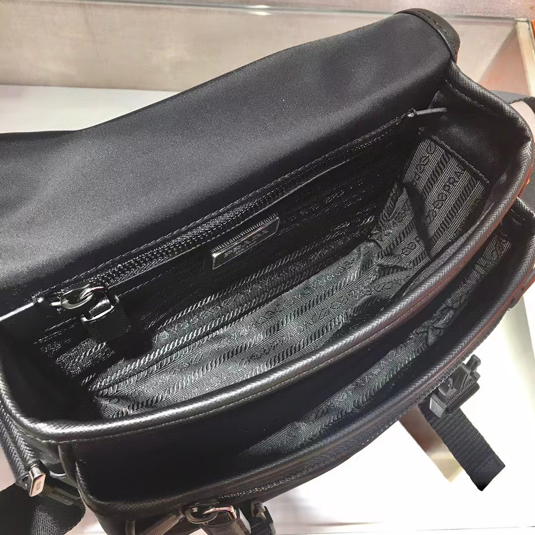 Prada Re-Nylon And Saffiano Leather Shoulder Bag(22-16-8.5cm)   2VD034 - DopestKickz