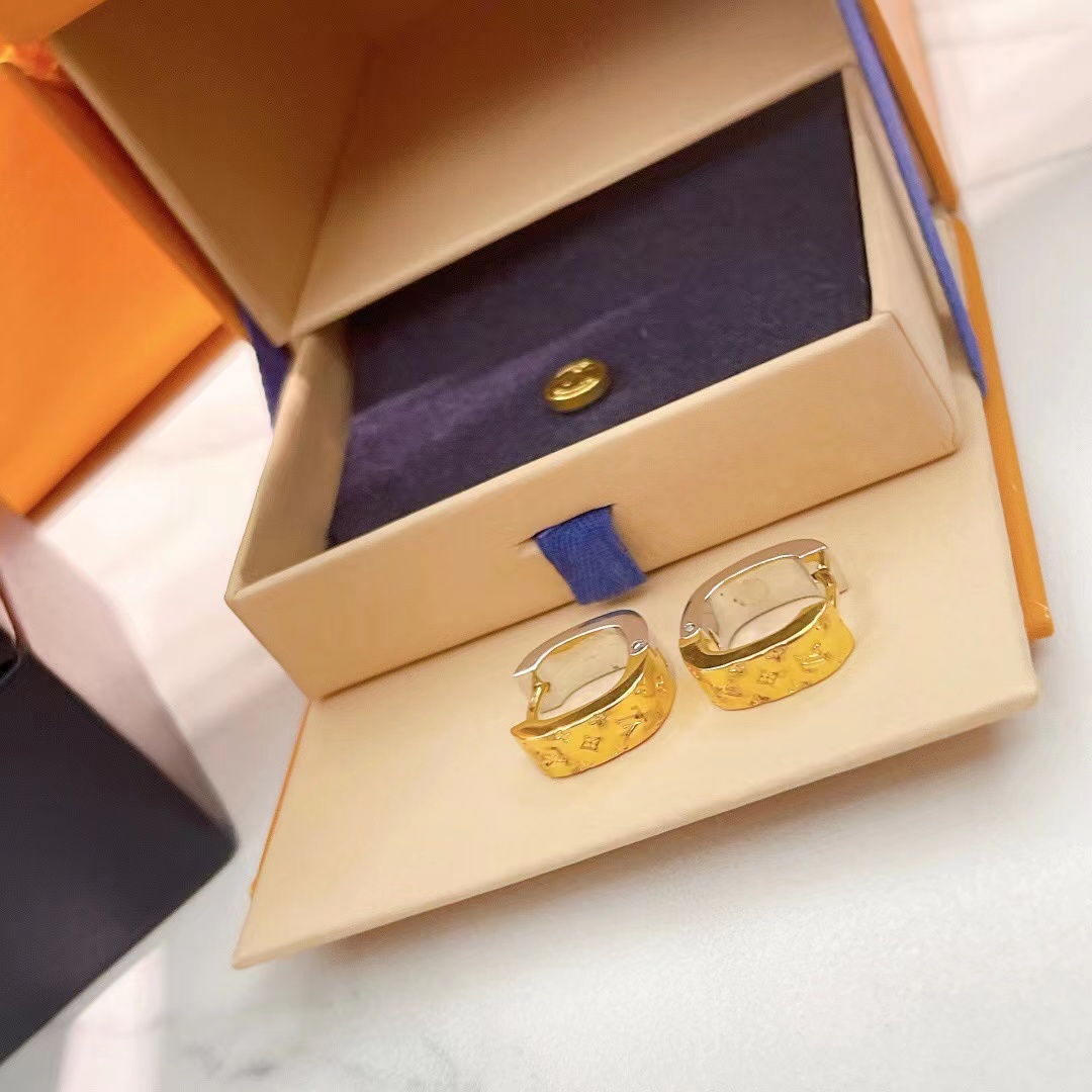 Louis Vuitton Monogram Earrings - DopestKickz