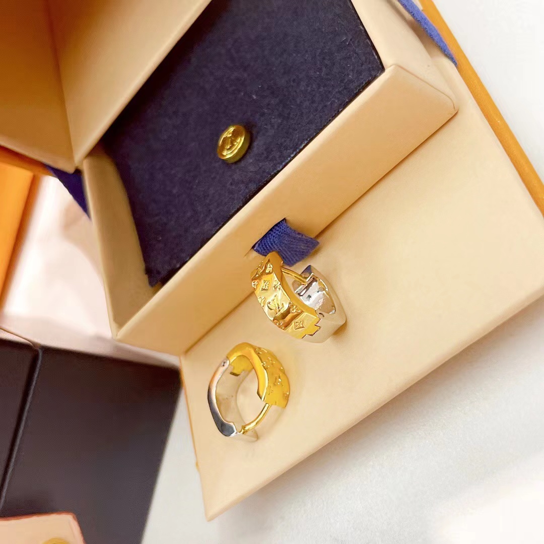 Louis Vuitton Monogram Earrings - DopestKickz