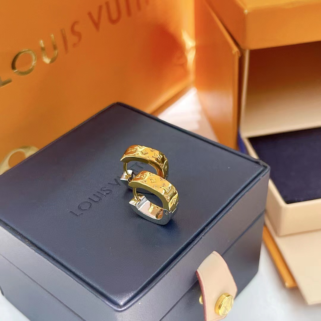 Louis Vuitton Monogram Earrings - DopestKickz