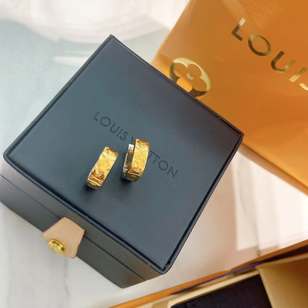 Louis Vuitton Monogram Earrings - DopestKickz