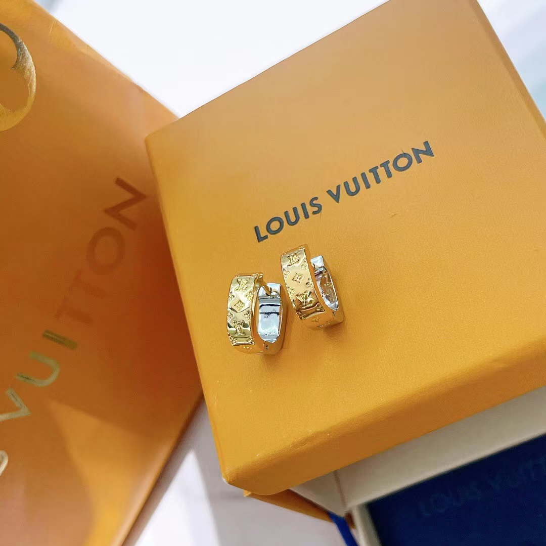 Louis Vuitton Monogram Earrings - DopestKickz