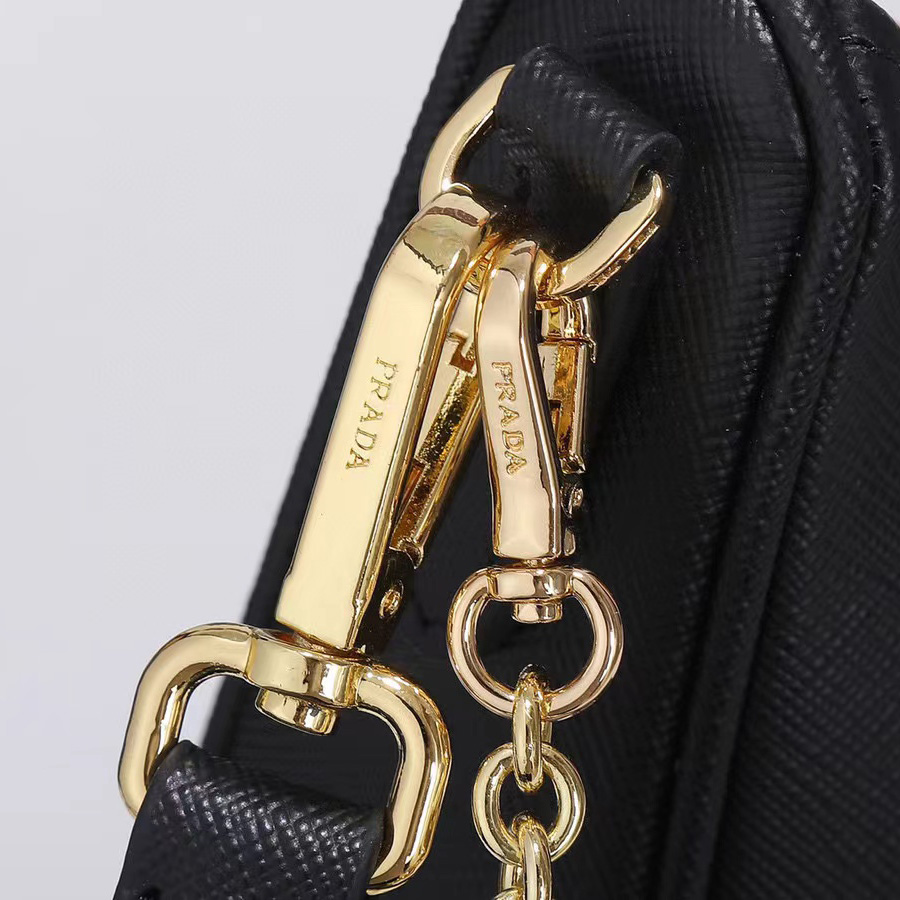 Prada Logo Print Shoulder Bag - DopestKickz