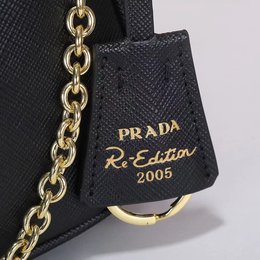 Prada Logo Print Shoulder Bag - DopestKickz