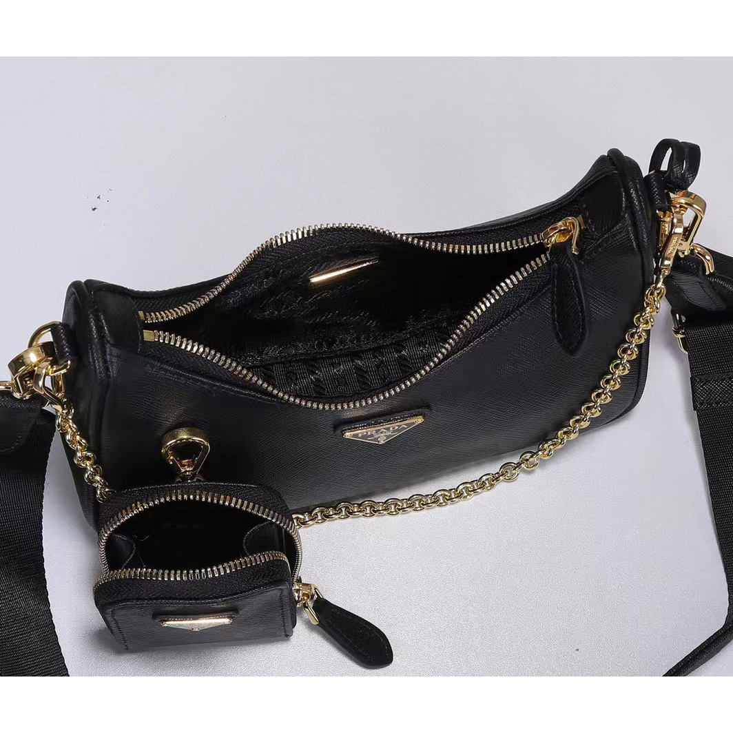 Prada Logo Print Shoulder Bag - DopestKickz