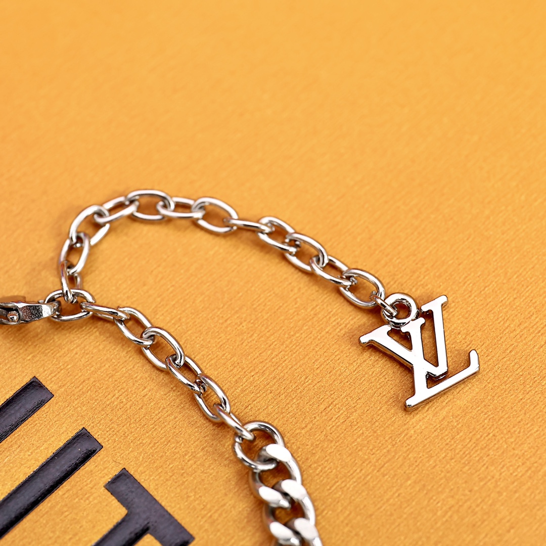 Louis Vuitton Monogram Lock Bracelet - DopestKickz