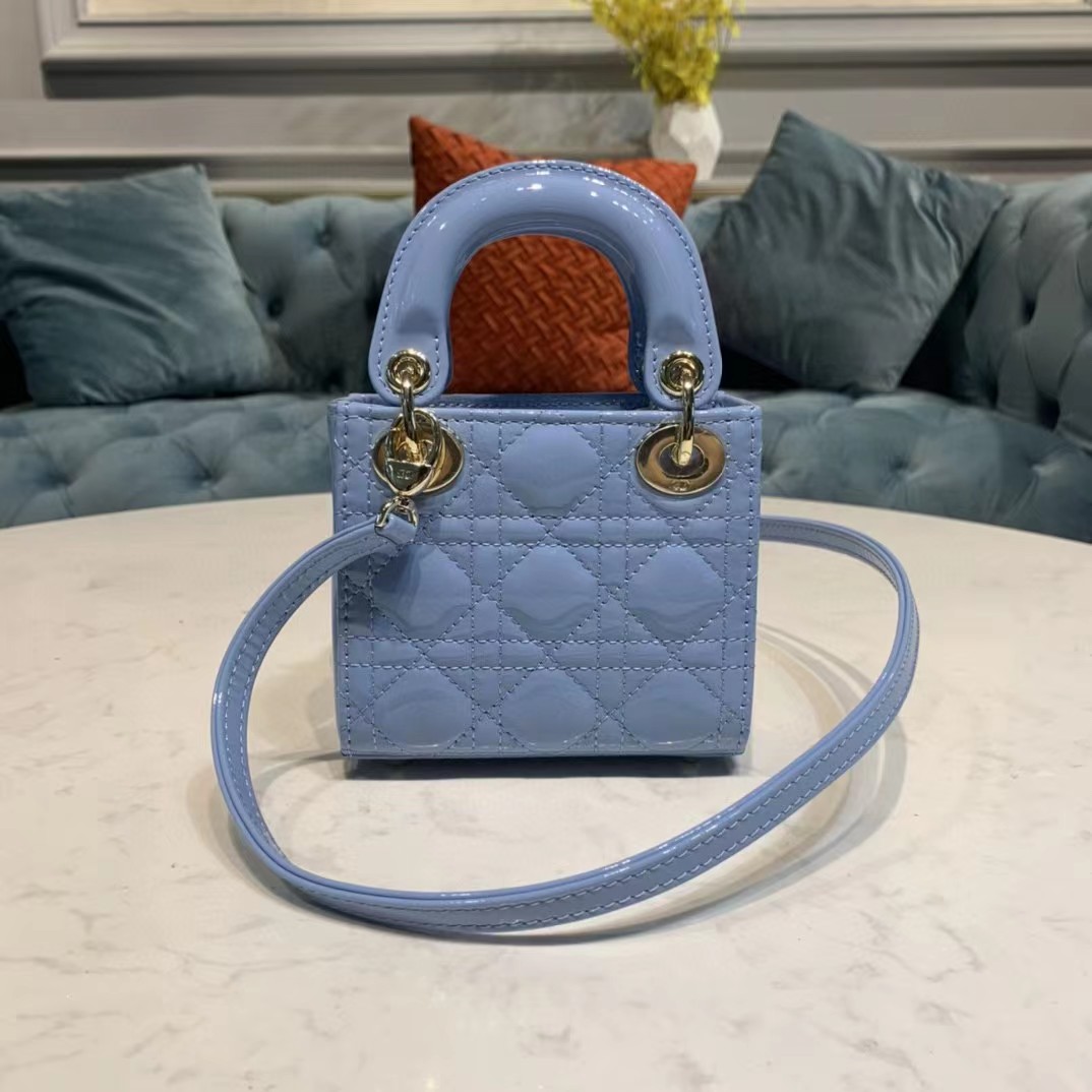 Dior Lady Bag  Cannage Calfskin（12-10-5CM） - DopestKickz