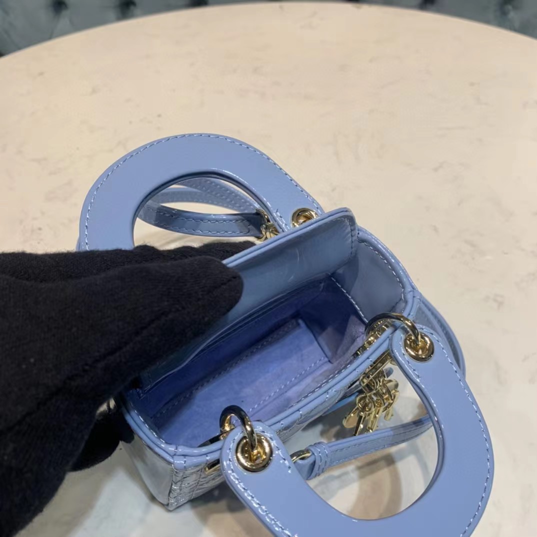 Dior Lady Bag  Cannage Calfskin（12-10-5CM） - DopestKickz