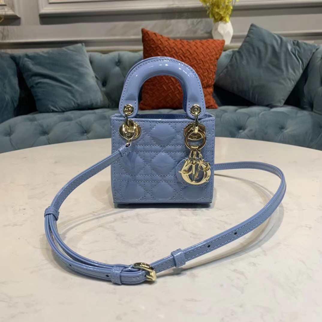 Dior Lady Bag  Cannage Calfskin（12-10-5CM） - DopestKickz