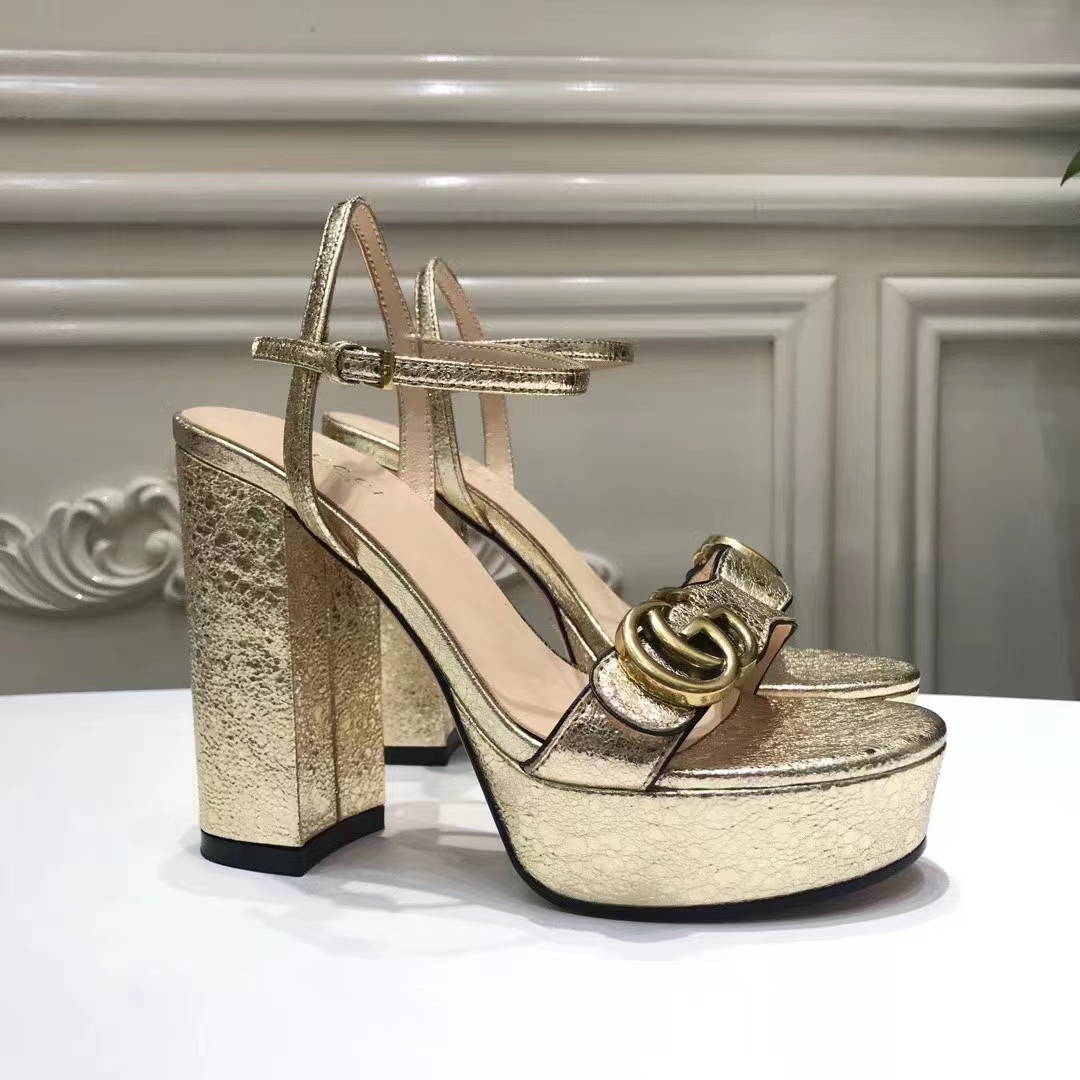 Gucci GG High Heeled Sandals - DopestKickz