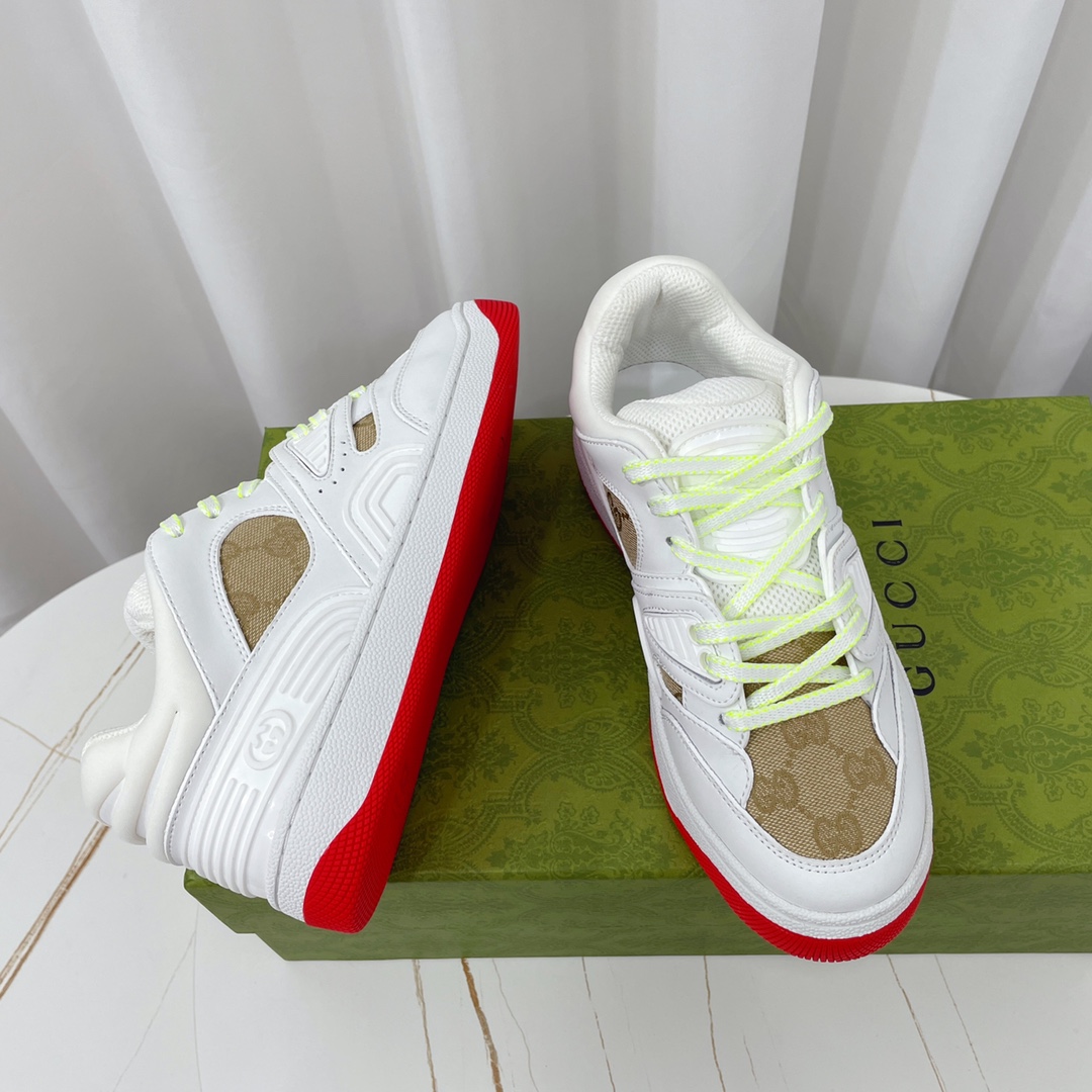 Gucci  Basket Sneaker With Lnterlocking G  - DopestKickz