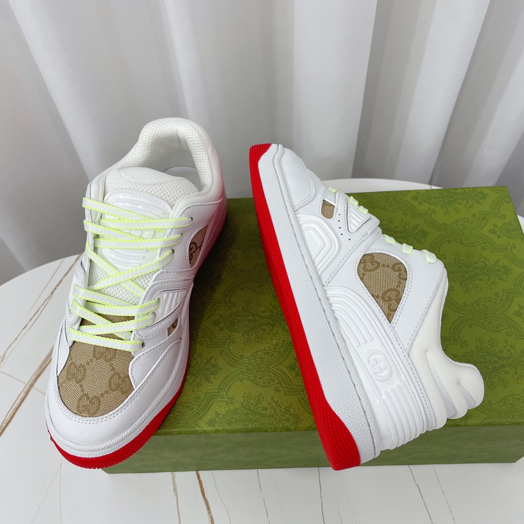 Gucci  Basket Sneaker With Lnterlocking G  - DopestKickz