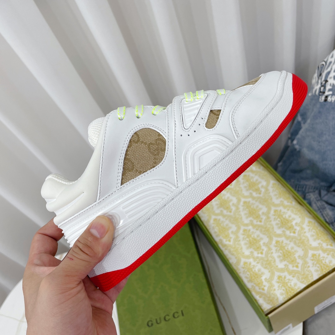 Gucci  Basket Sneaker With Lnterlocking G  - DopestKickz