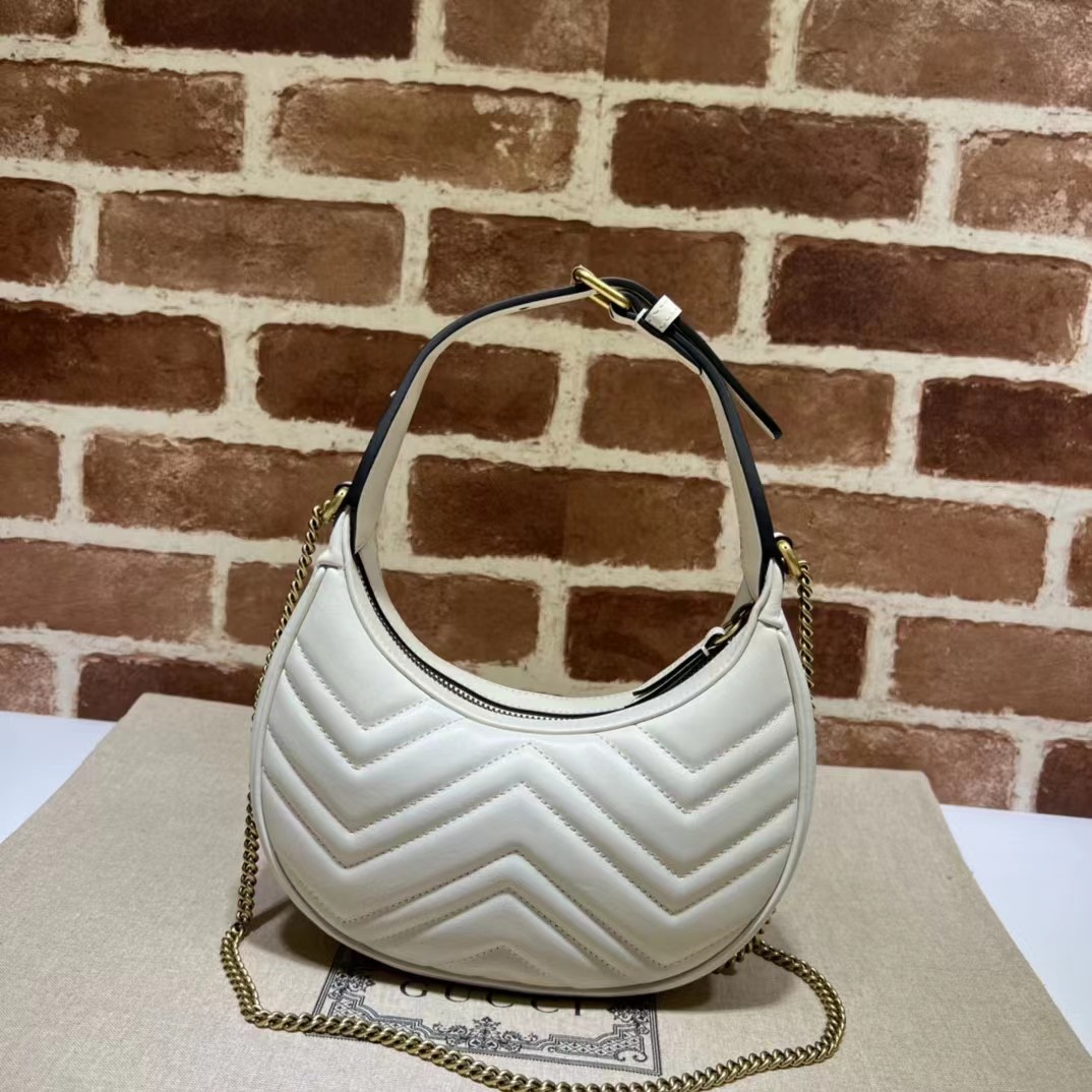 Gucci GG  Leather Handle Bag（21-11-5CM） - DopestKickz