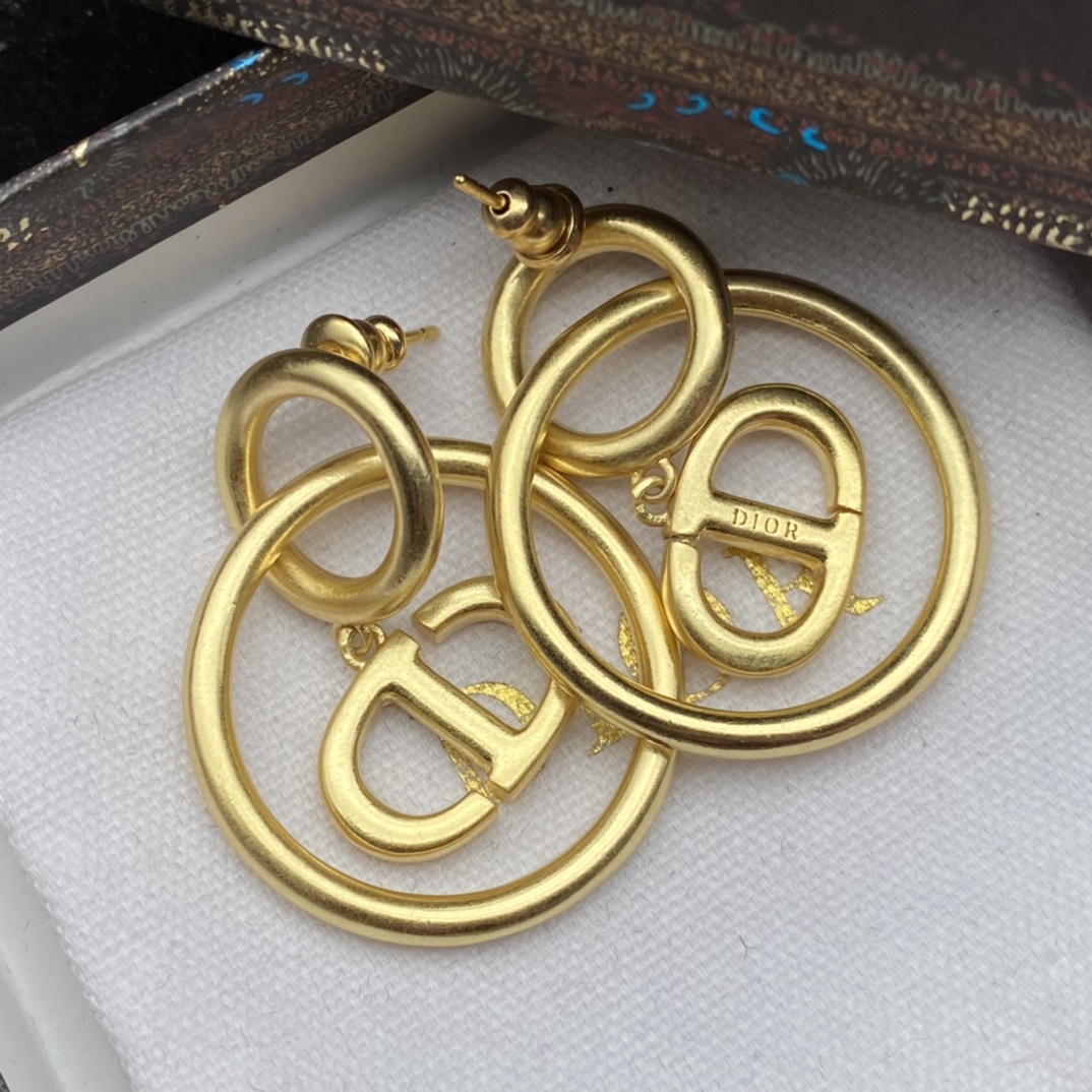 Dior 'CD'  Earrings - DopestKickz