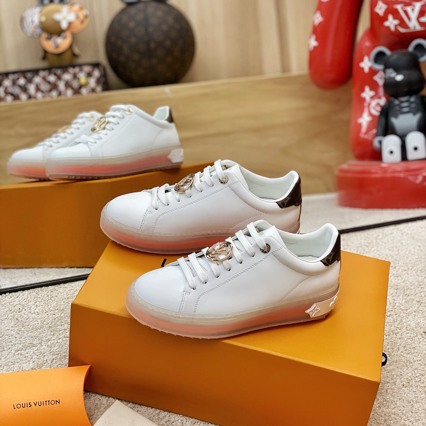 Louis Vuitton Logo Transparent Sole Sneaker  - DopestKickz
