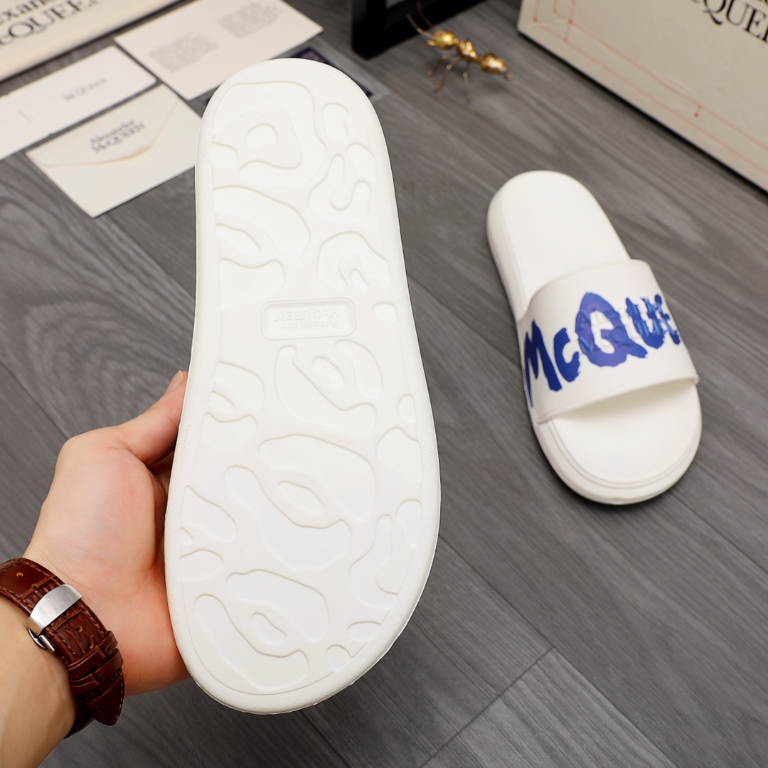 Alexander Mqueen Logo Slipper - DopestKickz